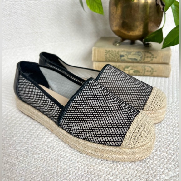Karl Lagerfeld Shoes - Karl Lagerfeld Paris Adila Leather Platform Espadrilles size 11